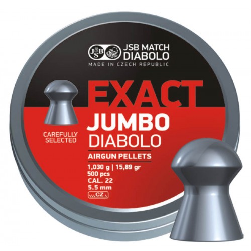Пули JSB Diabolo JUMBO EXACT cal .22 (5.52мм) 1.03 гр. (500шт.)